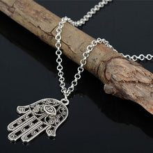 Good Luck Protection Hamsa Symbol Fatima H  Evil Eye Pendant Chain Necklace EF8