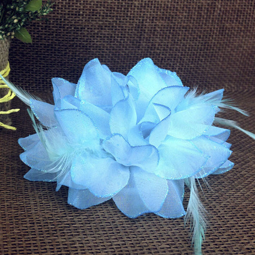 Hair Accessories 10 Colors Flower Clip Hairpin For Bridal Wedding Prom Party Gift For Girls Headwear EF8