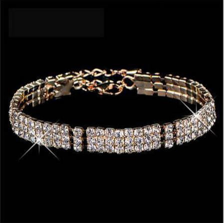 H -woven Beads Rhinestone bracelets women Accessories  Design Wedding Crystal Bracelet jewelry EF8