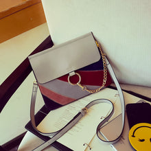 Handbags Top Women Bag Rainbow Frosted Women PU Leather Shoulder Messenger Bag small Square Package EF8