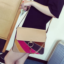 Handbags Top Women Bag Rainbow Frosted Women PU Leather Shoulder Messenger Bag small Square Package EF8
