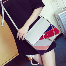 Handbags Top Women Bag Rainbow Frosted Women PU Leather Shoulder Messenger Bag small Square Package EF8