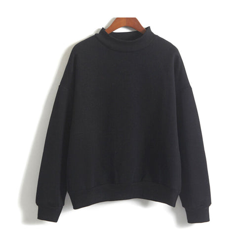 Harajuku sweatshirt women korean style St  Collar cute kawaii hoodies M L XL 2XL EF8