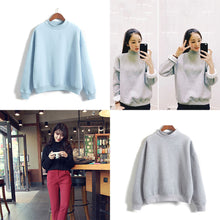 Harajuku sweatshirt women korean style St  Collar cute kawaii hoodies M L XL 2XL EF8