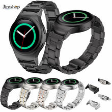 Black Gold Watchband Stainless Steel Watche Band Connector For Samsung Gear S2 RM-720 Watch Accessories EF8