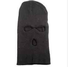 Men's Warm Black Full Face Cover Ski Three Holes Mask Cap Beanie Hat EF8