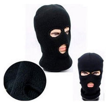 Men's Warm Black Full Face Cover Ski Three Holes Mask Cap Beanie Hat EF8