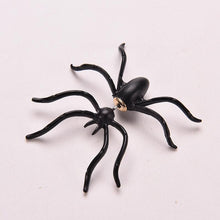 Holloween 3D Stereo Animal Stud Earings Fake Piercing Women's Jewelry Hotsale Punk Black Spider Earrings EF8