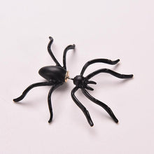 Holloween 3D Stereo Animal Stud Earings Fake Piercing Women's Jewelry Hotsale Punk Black Spider Earrings EF8