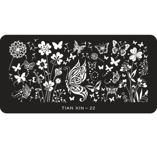 Butterfly Printing Nail Art Sticker Stamping Plates DIY Decoration For Fashion Women Girl Stemping EF8