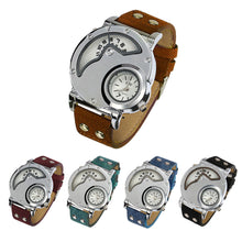 Luxury Sports Men's Leather Band Analog Quartz Wrist watch Men full Steel Stainless watches EF8