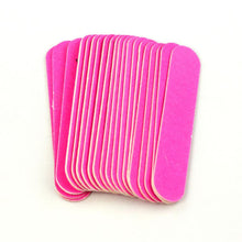 20pc Pink Nail Art Manicure Buffer Buffing Sanding Files Crescent Sandpaper Grit EF8