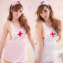 COSPLAY temptation to nurse Sexy lingerie women costumes Sex Products toy Sexy underwear Role play Pink White EF8