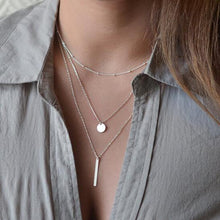 Gold Plated Fatima H  3 Multi Layer Chain Bar Necklace Gold Beads   Long Strip Pendant Necklaces Jewelry EF8