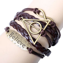 Fashion Jewelry Vintage Braided Anchors Owl Love Rudder Leather Bracelet Multilayer Rope Bracelets Wrap Bracelets Bangle EF8
