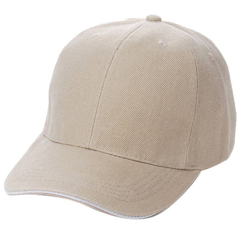 Fashion Men Women Adjustable Plain Baseball Sport Cap Blank Curved Visor Hat Unisex Casual Hats Solid Color EF8