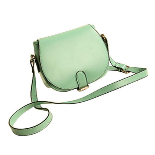 Fashion Women Leather Shoulder Bag Clutch Handbag Candy Color Portable Mini Tote Purse Hobo Messenger Bags EF8