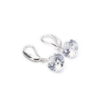 Elegant Silver Color Women Crystal Rhinestone Dangle Earrings Women Jewelry Gifts  EF8
