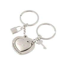Lovers Heart Lock key chains keyring keyfob Valentine Couple gift purses h bags  EF8