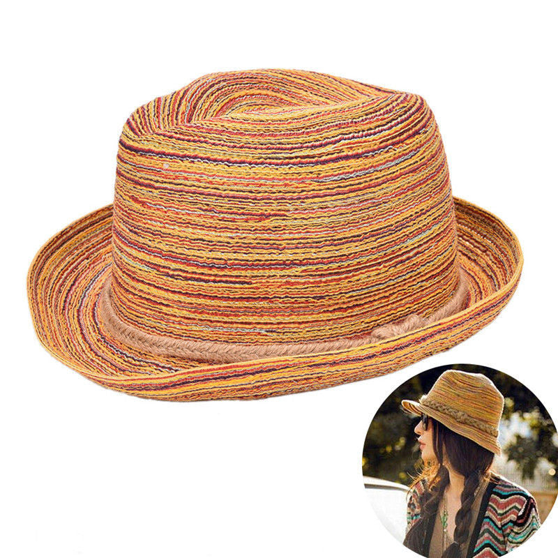 s sombreros women colorful straw sunhats Jazz Hat beach hats Gifts for women  EF8