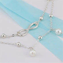 Body Chains Women Silver Plated Anklet Bead Ankle Bracelet Anklets for Women Foot Jewelry EF8