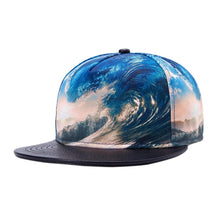 Men Women Snapback Adjustable 3D Waves Baseball Cap Hip Hop Hat Outdoor Fishing Raiders EF8