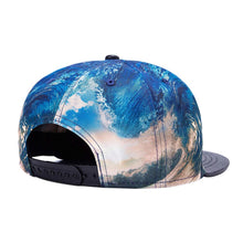 Men Women Snapback Adjustable 3D Waves Baseball Cap Hip Hop Hat Outdoor Fishing Raiders EF8