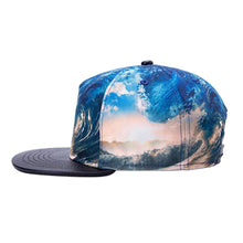 Men Women Snapback Adjustable 3D Waves Baseball Cap Hip Hop Hat Outdoor Fishing Raiders EF8