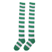 Women Girls Cute Striped Thigh High Stocking Over Knee Ladies Fashion Casual Halloween Cosplay Stockings EF8