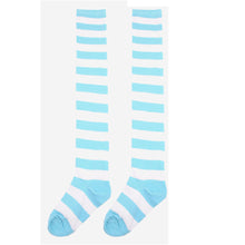 Women Girls Cute Striped Thigh High Stocking Over Knee Ladies Fashion Casual Halloween Cosplay Stockings EF8
