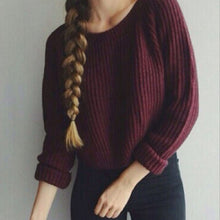 korean style long sleeve casual crop sweater women sweaters pullovers slim solid knitted jumpers sweter mujer EF8