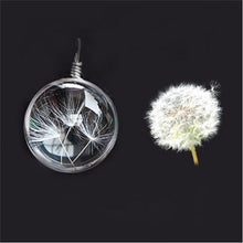 D elion Jewelry Crystal Glass Ball D elion Necklace Long Strip Leather Chain Pendant Necklaces For Women EF8