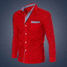 Casual Fashion Mens Luxury Long Sleeve Casual Slim Fit Mens shirt Stylish Dress Shirts EF8