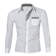 Casual Fashion Mens Luxury Long Sleeve Casual Slim Fit Mens shirt Stylish Dress Shirts EF8