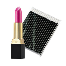 12-ColorMakeup Matte Lipstick Lip Gloss Pencil Long Lasting lipglossOne-Time 50pc Black Lip Gloss Brush EF8