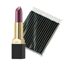 12-ColorMakeup Matte Lipstick Lip Gloss Pencil Long Lasting lipglossOne-Time 50pc Black Lip Gloss Brush EF8