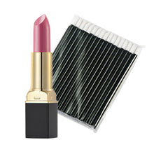 12-ColorMakeup Matte Lipstick Lip Gloss Pencil Long Lasting lipglossOne-Time 50pc Black Lip Gloss Brush EF8