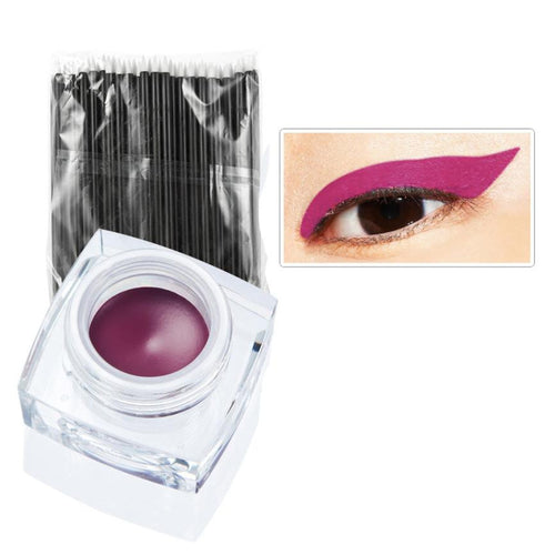 12 ColorsMakeup Long-lasting Multi-color Eyeliner Cream Combination Eyeliner50pc Eyeliner Brush Cosmetic Tools EF8