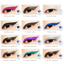 12 Colors Eye Liner Waterproof Eyeliner Pearlescent Matte Makeup Cosmetics Maquiagem Beauty Cosmetic Tool For Girl EF8