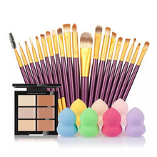 6-Color Concealer Contour Palette20 Makeup Brush Water Puff Puff Powder Puff Cosmetic Tools maquiagem- EF8