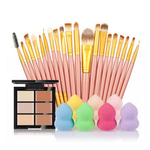 6-Color Concealer Contour Palette20 Makeup Brush Water Puff Puff Powder Puff Cosmetic Tools maquiagem- EF8