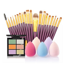 6-Color Concealer Contour Palette20 Makeup Brush Water Puff Puff Powder Puff Cosmetic Tools maquiagem- EF8