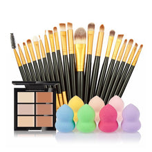6-Color Concealer Contour Palette20 Makeup Brush Water Puff Puff Powder Puff Cosmetic Tools maquiagem- EF8