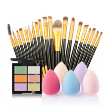 6-Color Concealer Contour Palette20 Makeup Brush Water Puff Puff Powder Puff Cosmetic Tools maquiagem- EF8