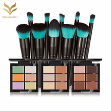 6-Color Concealer Primer 10 Black Handle With a Blue Head Makeup Brush Cosmetic Tools maquiagem- EF8