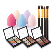 6-Color Concealer Primer 4 Black Gold Makeup Brush Water Droplets Puff Cosmetic Tools maquiagem- EF8