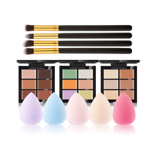 6-Color Concealer Primer 4 Black Gold Makeup Brush Water Droplets Puff Cosmetic Tools maquiagem- EF8