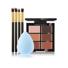 6-Color Concealer Primer 4 Black Gold Makeup Brush Water Droplets Puff Cosmetic Tools maquiagem- EF8