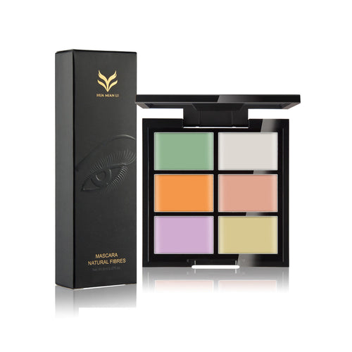 Fashion Professional Make-Up 6-Color Concealer Primer 3D Fiber Mascara Cosmetic Tools maquiagem- EF8