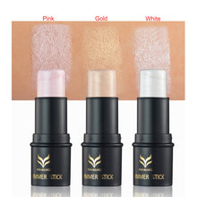 bronzers highlighter 3 Colors Highlight Rods Powder Stick Gold Shade And Silver Shimmer Powder Makeup Cosmetics EF8
